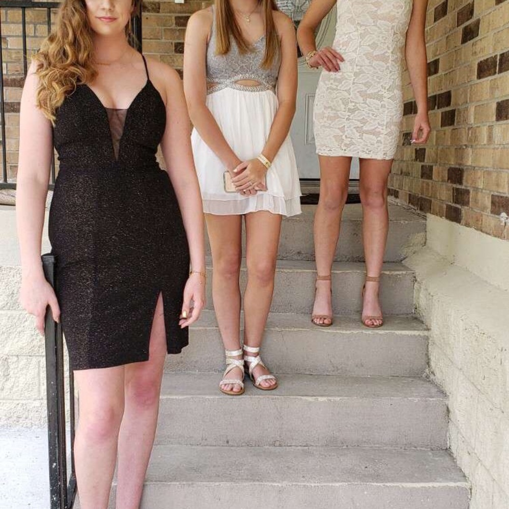 Black sparkly homecoming dress
